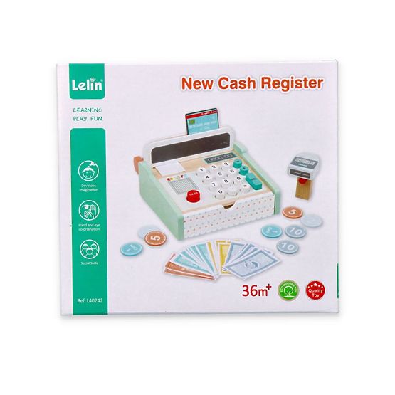 Pastel Cash Register - Wooden Toy