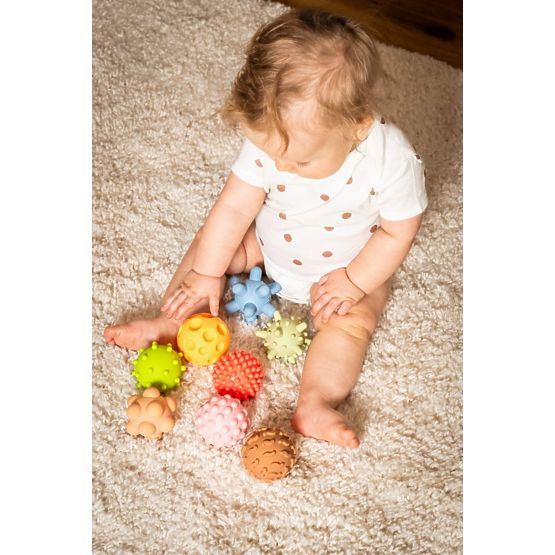 PASTEL Sensory Balls Tullo - 8 balls without holes