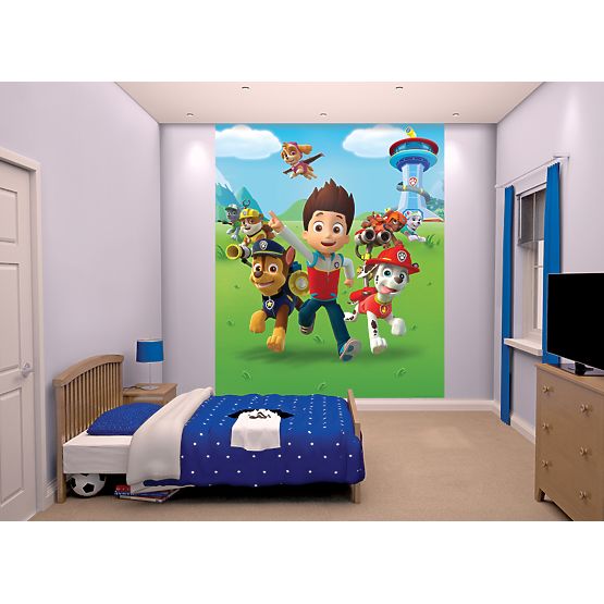 Paw Patrol 8-Panel Children's 3D Wall Mural