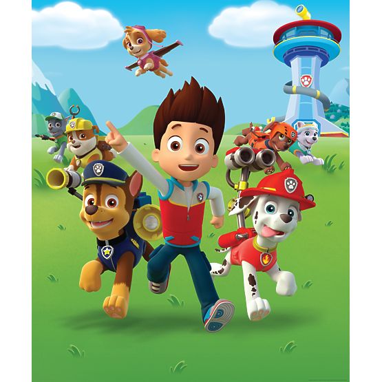 Paw Patrol 8-Panel Children's 3D Wall Mural