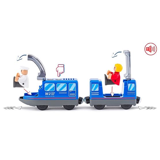 Personal Train with Driver and Passenger on Batteries