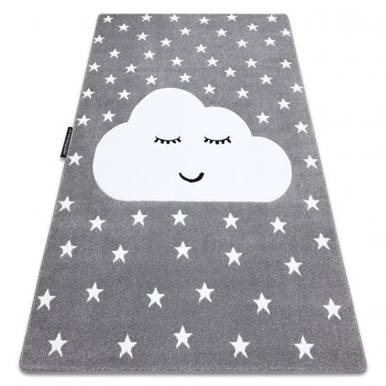 PETIT CLOUD Carpet, STARS, gray