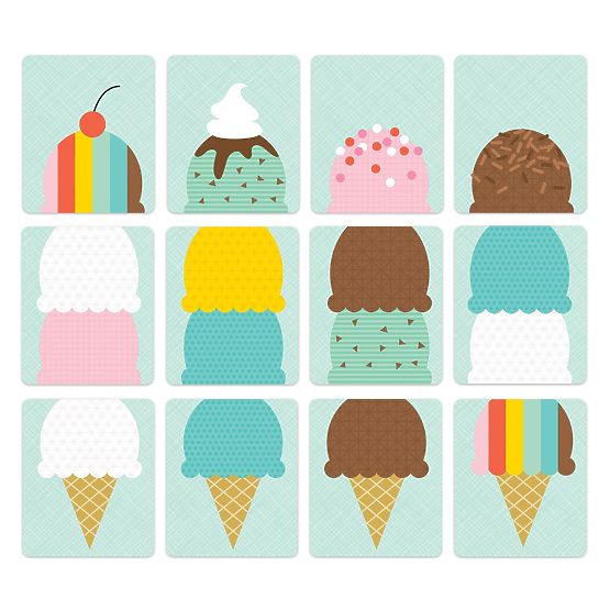 Petit Collage Game Best Ice Cream
