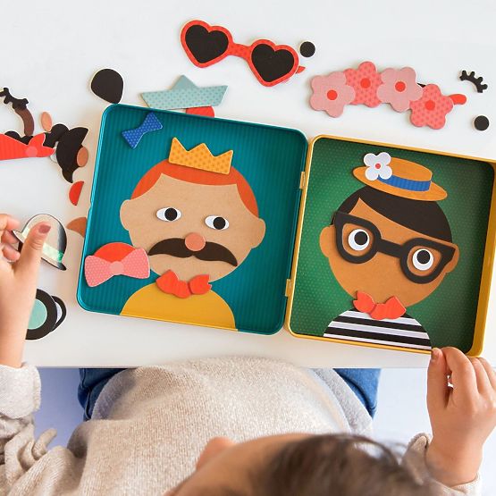 Petit Collage Magnetic puzzle Happy faces
