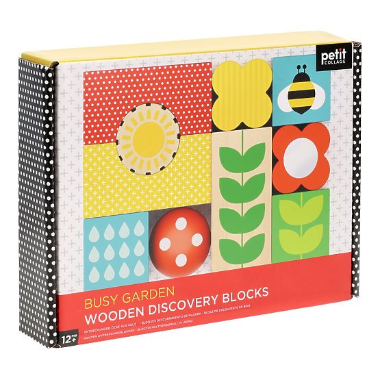 Petit Collage Wooden Blocks Garden