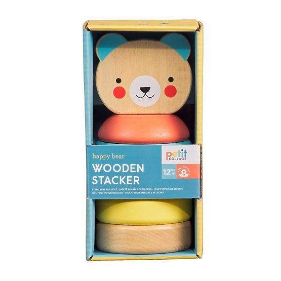 Petit Collage Wooden tower of teddy bears