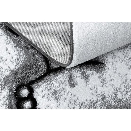 PETIT ELEPHANT CARPET WITH TRUNK, LITTLE ELEPHANT, STARS, gray