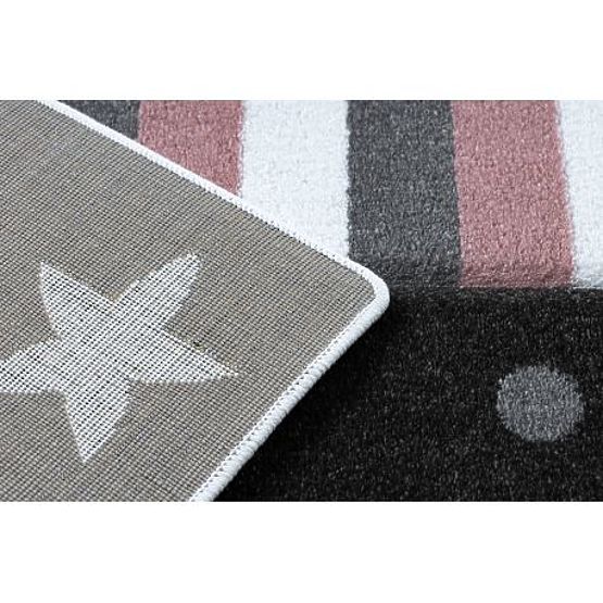 PETIT SMALL Rug, HEART, STARS, Pink