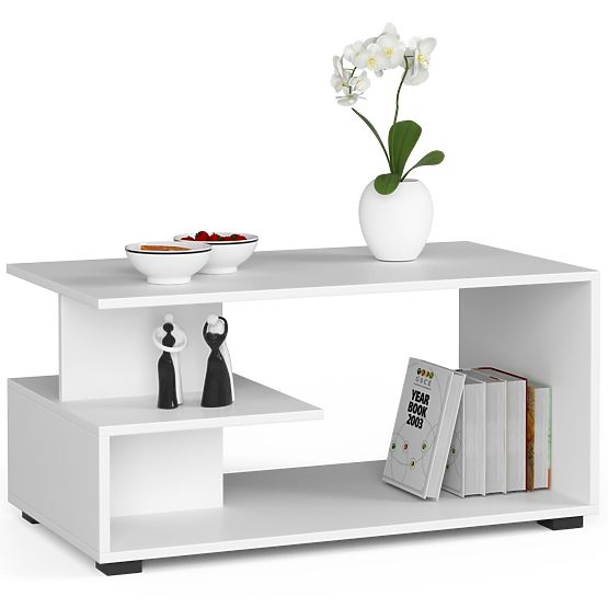 PIN WHITE COFFEE TABLE