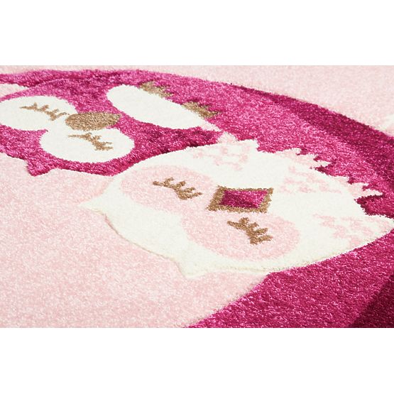 Pink Owls Children's Rug