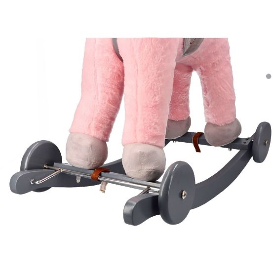 Pink Rocking Horse with Wheels