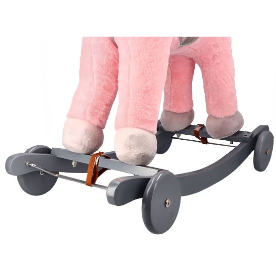 Pink Rocking Horse with Wheels
