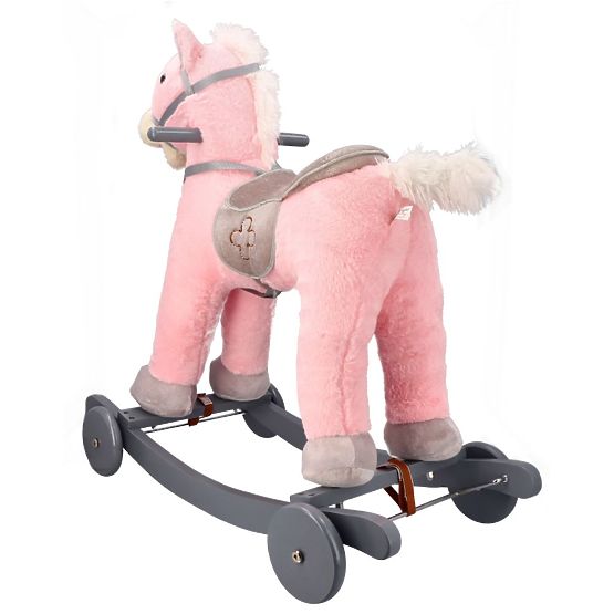 Pink Rocking Horse with Wheels