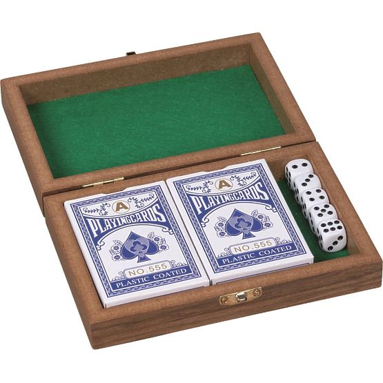 Playing Box with Cards and Dice