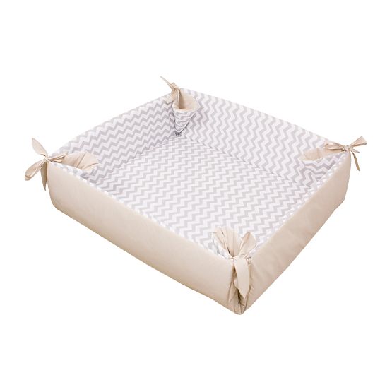 Playpen / game blanket Zig-Zag cream