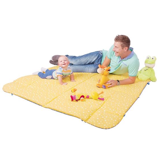Playpen / game blanket Zig-Zag cream
