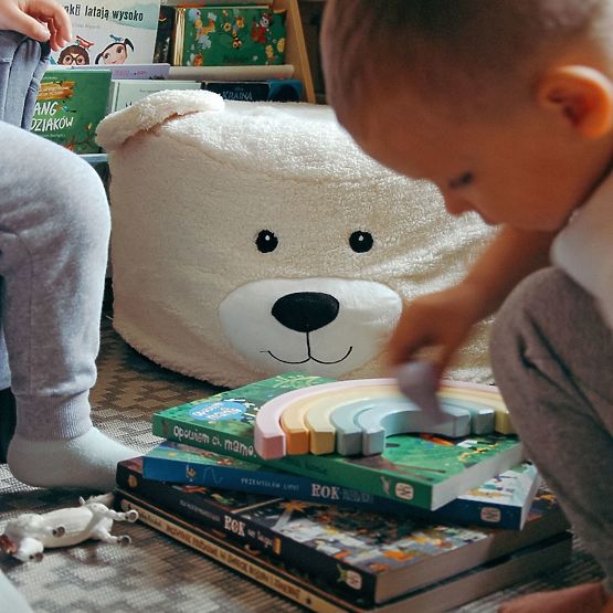 Plush Ottoman - Bear