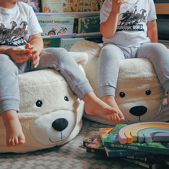 Plush Ottoman - Bear