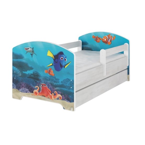 Baby bed se behind the gate - Dory and Nemo - decor norwegian pine