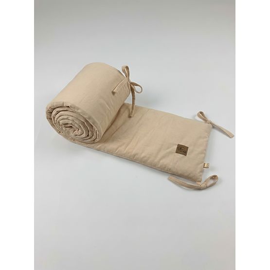 Protective Crib Bumper - Beige