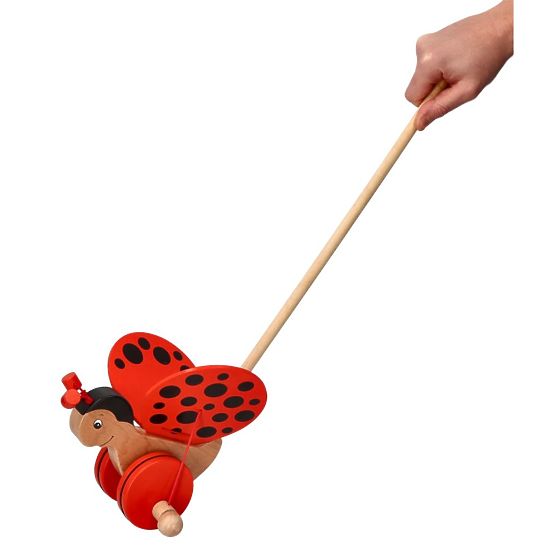 Pulling animal on a stick - Ladybug