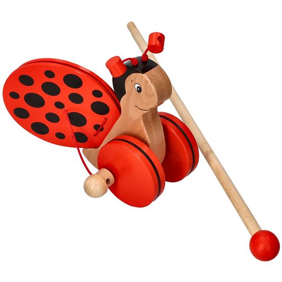 Pulling animal on a stick - Ladybug