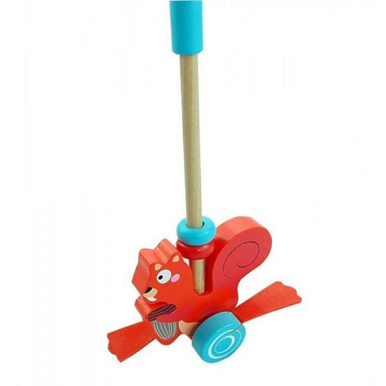 Pulling animal on a stick - squirrel