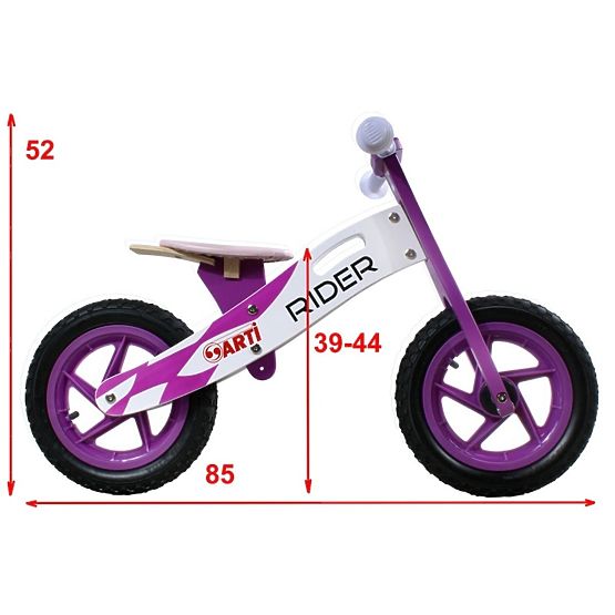 Push bike round ARTI RIDER Pink flowers