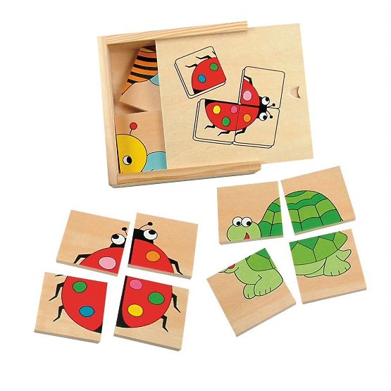 Puzzle Small Animals - 4 pcs.