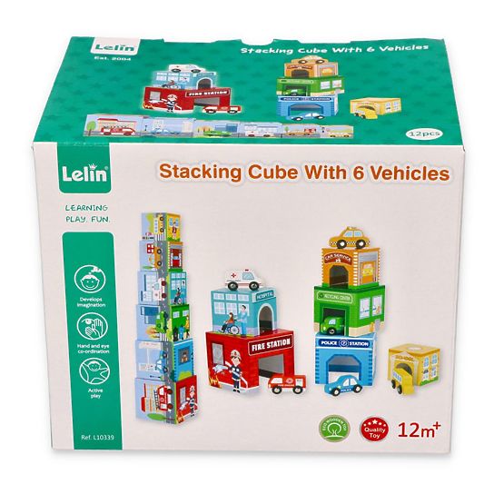 Pyramid of Cups with Vehicles