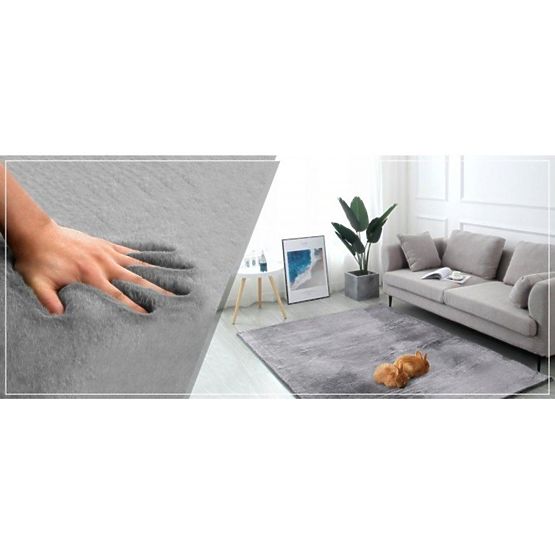 Rabbit New silk carpet - grey