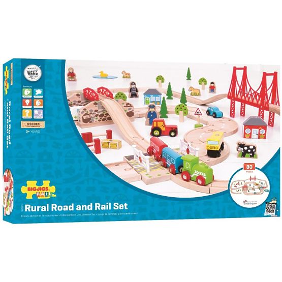 Railway with road - 80 elements