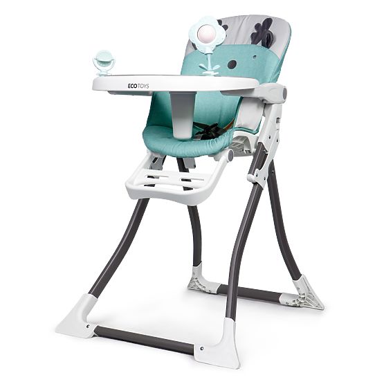 Reindeer dining chair - white-turquoise