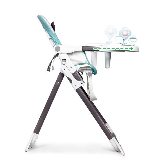Reindeer dining chair - white-turquoise