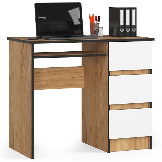 RIGHT-HANDED DESK A-6 CLP OAK CRAFT / WHITE