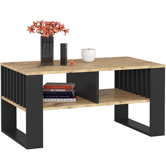ROCKFORD COFFEE TABLE ARTISAN OAK / BLACK
