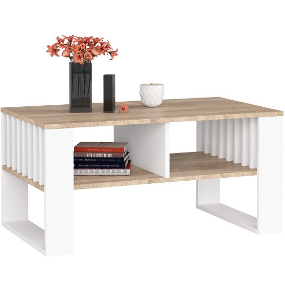 ROCKFORD COFFEE TABLE OAK SONOMA / WHITE