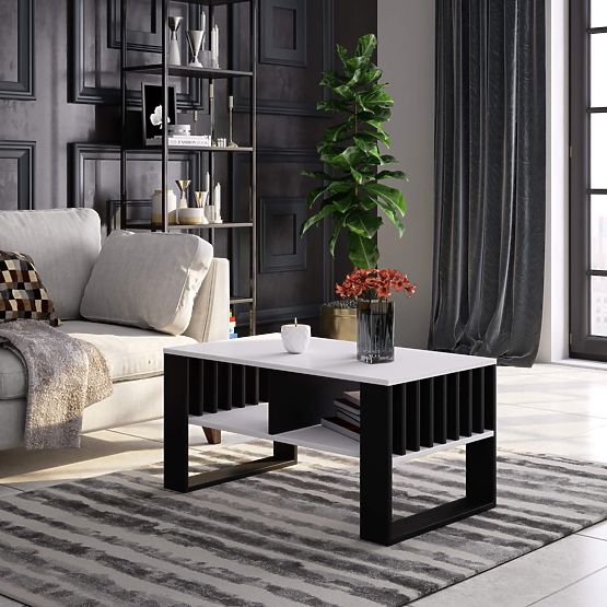 ROCKFORD COFFEE TABLE WHITE / BLACK