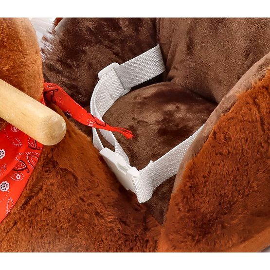 Rocking Brown Horse with Seat