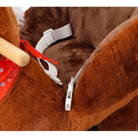 Rocking Brown Horse with Seat