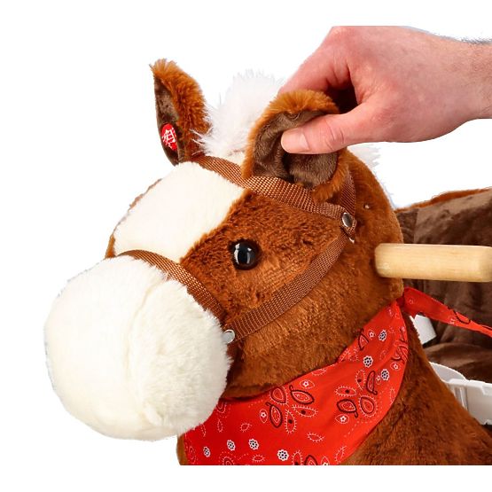 Rocking Brown Horse with Seat