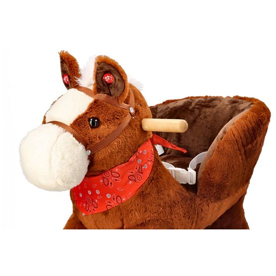 Rocking Brown Horse with Seat