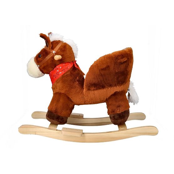 Rocking Brown Horse with Seat