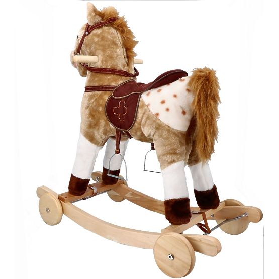 Rocking Horse Mustang with Wheels