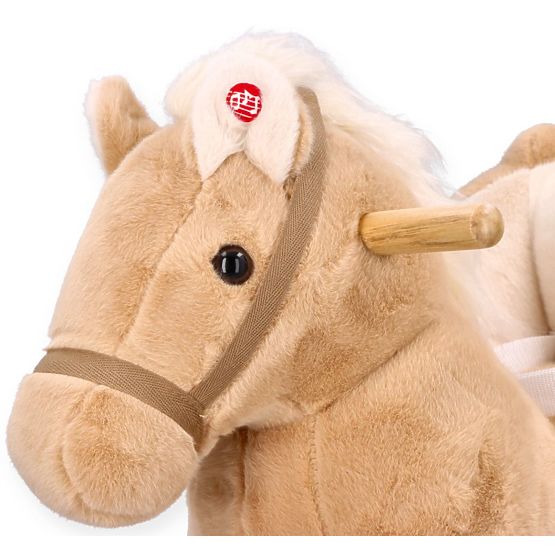 Rocking Pegasus Beige with Seat and Wheels