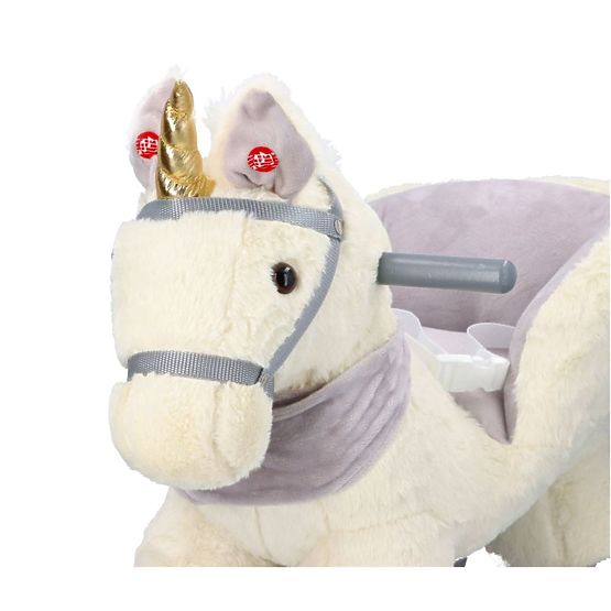 Rocking unicorn with a seat