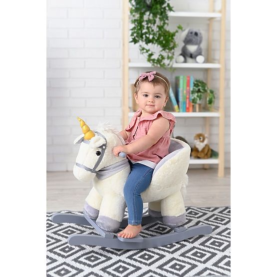 Rocking unicorn with a seat