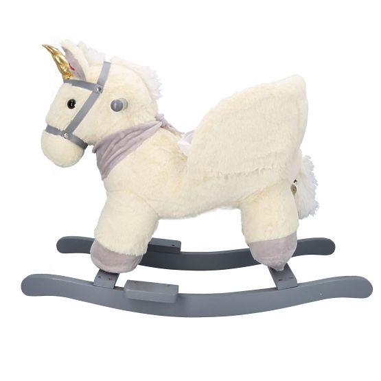 Rocking unicorn with a seat