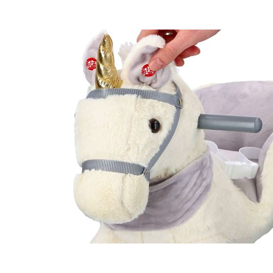 Rocking unicorn with a seat