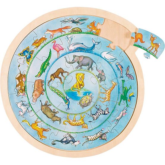 Round Animal Puzzle
